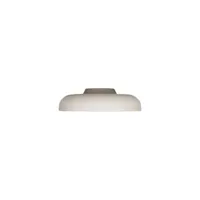 lumen center italia - plafonnier zero en métal, aluminium couleur gris 40 x 8 cm designer paolo cappello made in design