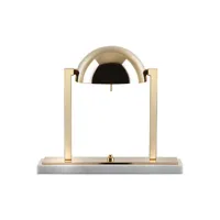 lumen center italia - lampe de table adnet en métal, laiton finition or fin couleur or 32 x 16 29 cm designer jacques made in design