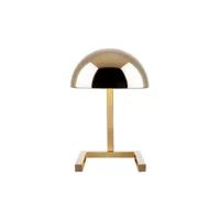 lumen center italia - lampe de table adnet en métal, laiton finition or fin couleur or 14 x 18.5 25 cm designer jacques made in design