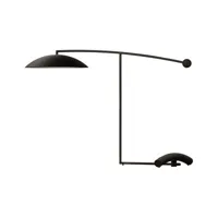 lumen center italia - lampe de table orbit en métal, laiton couleur noir 28 x 29 53 cm designer kevin gray made in design