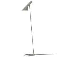 louis poulsen - lampadaire aj en métal, fonte couleur gris 32.5 x 130 cm designer arne  jacobsen made in design