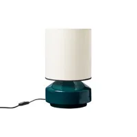 maison sarah lavoine - lampe de table claude en céramique couleur bleu 18.2 x 27 cm designer made in design