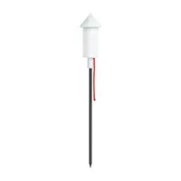 fatboy - lampe d'extérieur à planter racket en plastique, aluminium couleur blanc 13 x 85 cm made in design