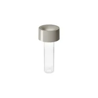 foscarini - lampe sans fil rechargeable fleur en verre, abs brillant couleur blanc 11 x 24 cm designer rodolfo dordoni made in design