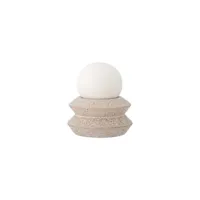 bloomingville - lampe sans fil à piles capella en céramique, grès couleur blanc 10 x 0.1 11 cm made in design