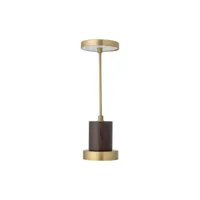 bloomingville - lampe sans fil rechargeable chico en métal, bois de manguier couleur or 10 x 0.1 30 cm made in design