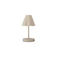 bloomingville - lampe sans fil rechargeable lianna en métal, fer couleur beige 15 x 13.5 28 cm made in design