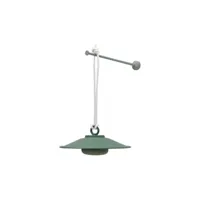 fatboy - lampe extérieur sans fil rechargeable chap-o en métal, métal enduit couleur vert 15.7 x 1 6.5 cm made in design