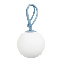 fatboy - lampe extérieur sans fil rechargeable bolleke en plastique, silicone couleur bleu 20 x 1 cm designer nathalie schellekens made in design