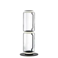 flos - lampe à poser noctambul en verre, fonte d'aluminium couleur transparent 200 x 55.83 95 cm designer konstantin grcic made in design