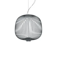 foscarini - lampe connectée spokes en métal, acier verni couleur gris 340 x 44.81 35 cm designer studio garcia cumini made in design