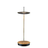 catellani & smith - lampe sans fil rechargeable giulia en métal, laiton patiné couleur métal 21.25 x 37 cm designer made in design