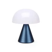 lexon - lampe extérieur sans fil rechargeable mina en plastique, abs couleur bleu 20.33 x 11 cm designer andrea quaglio made in design