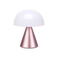 lexon - lampe extérieur sans fil rechargeable mina en plastique, abs couleur rose 20.33 x 11 cm designer andrea quaglio made in design