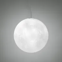 slide - suspension murano en plastique, polyéthène recyclable couleur blanc 44.81 x cm designer studio made in design
