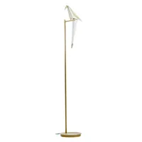 moooi - lampadaire perch en plastique, aluminium couleur métal 28 x 59.44 164 cm designer umut yamac made in design