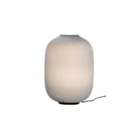 cappellini - lampe de table arya en verre, verre soufflé bouche couleur gris 41.6 x 35 cm designer giulio made in design