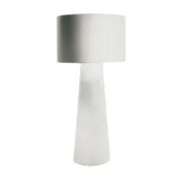cappellini - lampadaire big shadow en tissu couleur blanc 146.87 x 198.5 cm designer marcel wanders made in design