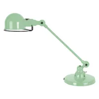 jieldé - lampe de table signal en métal, acier inoxydable couleur vert 40 x 51 21 cm designer jean-louis domecq made in design