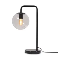 it's about romi - lampe de table warsaw en verre, fer couleur noir 190 x 42.73 53 cm made in design