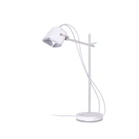 lampe à poser en aluminium blanc h60cm