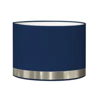abat-jour lampadaire jonc bleu et aluminium d: 45 x h: 25