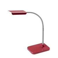 lampes de bureau led rouge 3w avec structure abs réglable