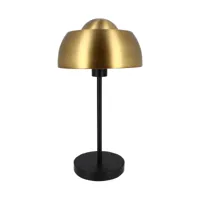 lampe à poser en métal noir et doré h45cm