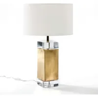 lampe de salon métal or 13x13x50 cm