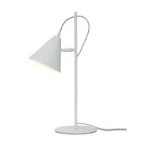 lampe de table en m√©tal blanc, h. 50.5cm