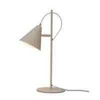 lampe de table en m√©tal sable, h. 50.5cm