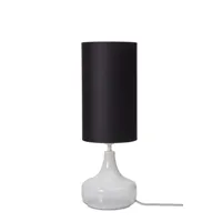 lampe de table en coton noir, h. 75cm