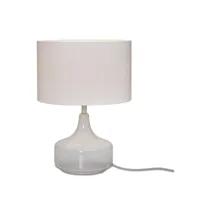 lampe de table en coton blanc, h. 46cm