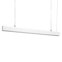 plafonnier lumineux pour espace de travail en aluminium blanc, 1.2m
