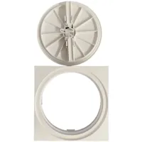 couvercle skimmer rond clips et cadre carré astral prestige 4402010510 astralpool blanc