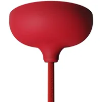 kit rosace en silicone avec trou central et possibilité de trou latéral rouge - rouge