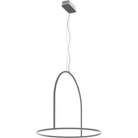 axo light lampe à suspension u-light (ø 120 cm anthracite - aluminium)