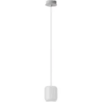 axo light lampe à suspension urban (h 26 cm blanc froissé - aluminium)