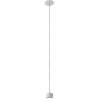 axo light lampe à suspension urban mini recessed (h 4,7 cm blanc froissé - aluminium)