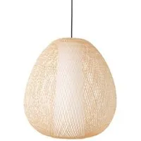 ay illuminate lampe à suspension twiggy egg (naturel - bambou tressé)