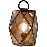 contardi table lampe / lampadaire muse lantern outdoor pour extérieur (medium - acrylique, métal et cuir)