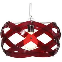 emporium lampe à suspension nuclea ø 53 cm (rouge transparent - méthacrylate)