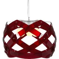 emporium lampe à suspension nuclea ø 67 cm (rouge transparent - méthacrylate)