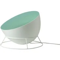 in-es.artdesign lampadaire h2o f (blanc / turquoise - acier et nebulite)