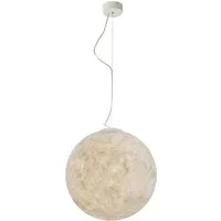 in-es.artdesign lampe à suspension luna (ø 50 cm - laprene, acier et nebulite)