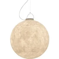 in-es.artdesign lampe à suspension pour extérieur luna 3 out (blanc - nebulite)
