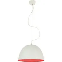 in-es.artdesign lampe à suspenson h2o (blanc / rouge - laprene, acier et nebulite)