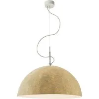 in-es.artdesign lampe à suspenson mezza luna 1 nebulite (blanc - laprene, acier et nebulite)