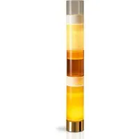 leucos lampadaire stacking c (gris fumé / blanc / ambre / tabac - verre et métal)