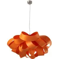 lzf luzifer lampe à suspension agatha small (orange - vernis à bois)